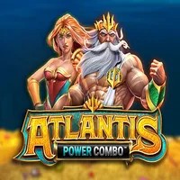 Logo of Atlantis Power Combo from Infinity Dragon Studios at Davinci Gold Casino
