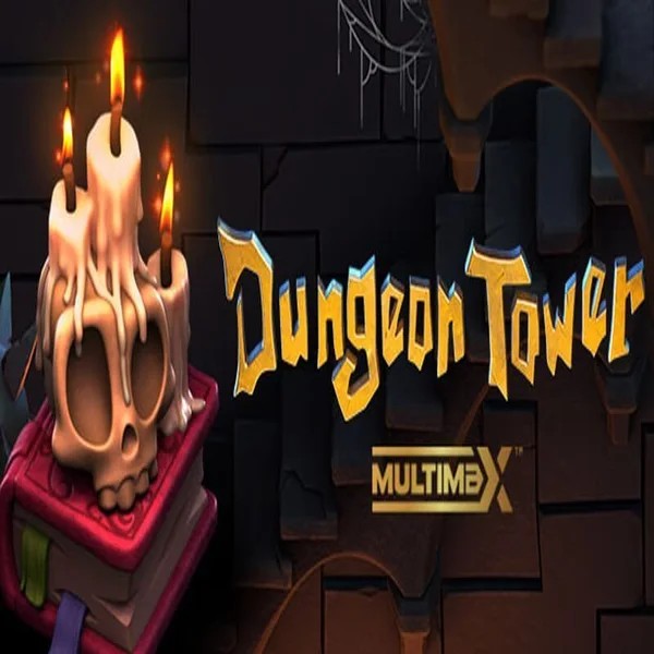 Dungeon Tower slot logo by Peter & Sons at Davinci Gold CasinoDungeon Tower