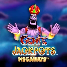 Logo of Genie Jackpots Megaways from Blueprint Gaming at Davinci Gold Casino