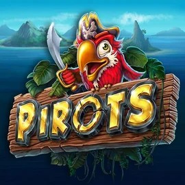 Logo of Pirots from ELK Studios at Davinci Gold Casino