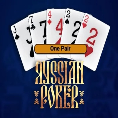 Logo of Russian Poker from OneTouch Games at Davinci Gold Casino
