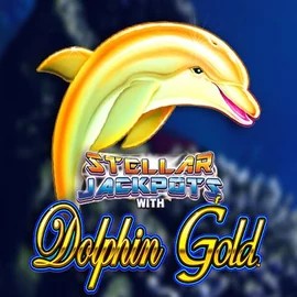 Dolphin Gold with Stellar Jackpots logo by Lightning Box Game at Davinci Gold CasinoDolphin Gold with Stellar Jackpots