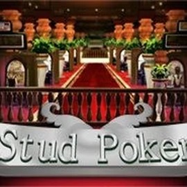 Stud Poker 3D slot logo by iSoftBet at Davinci Gold Casino